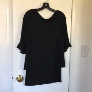 White House Black market, black, 2-tier top